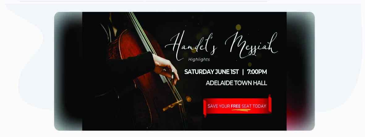 Handel’s Oratorio ‘Messiah’ Highlights – FREE at the Adelaide Town Hall